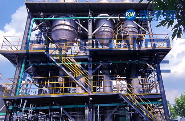 每小時10噸的橡膠助劑高鹽廢水三效蒸發器