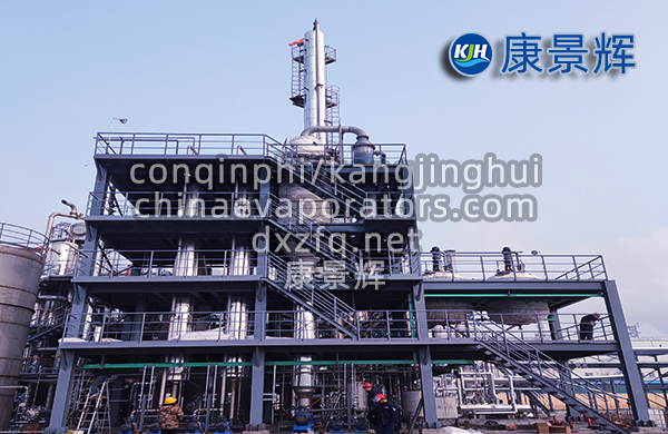 每小時處理量5噸的雜鹽廢水蒸發結晶系統